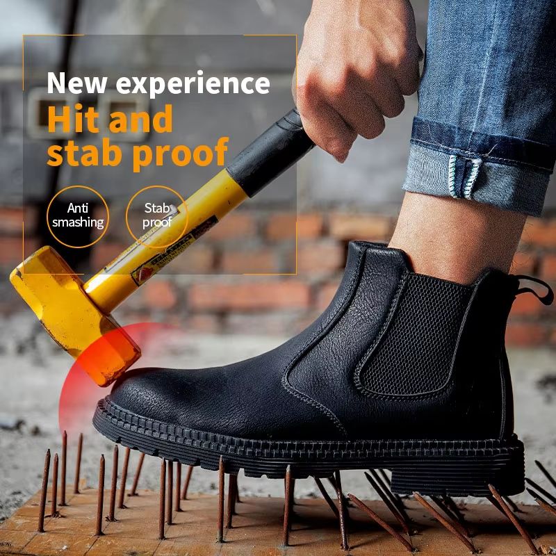 TitanGuard Waterproof SteelToe Work Boots  Mens Indestructible Leather Safety Footwear 4