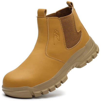 TitanGuard Waterproof SteelToe Work Boots  Mens Indestructible Leather Safety Footwear 7