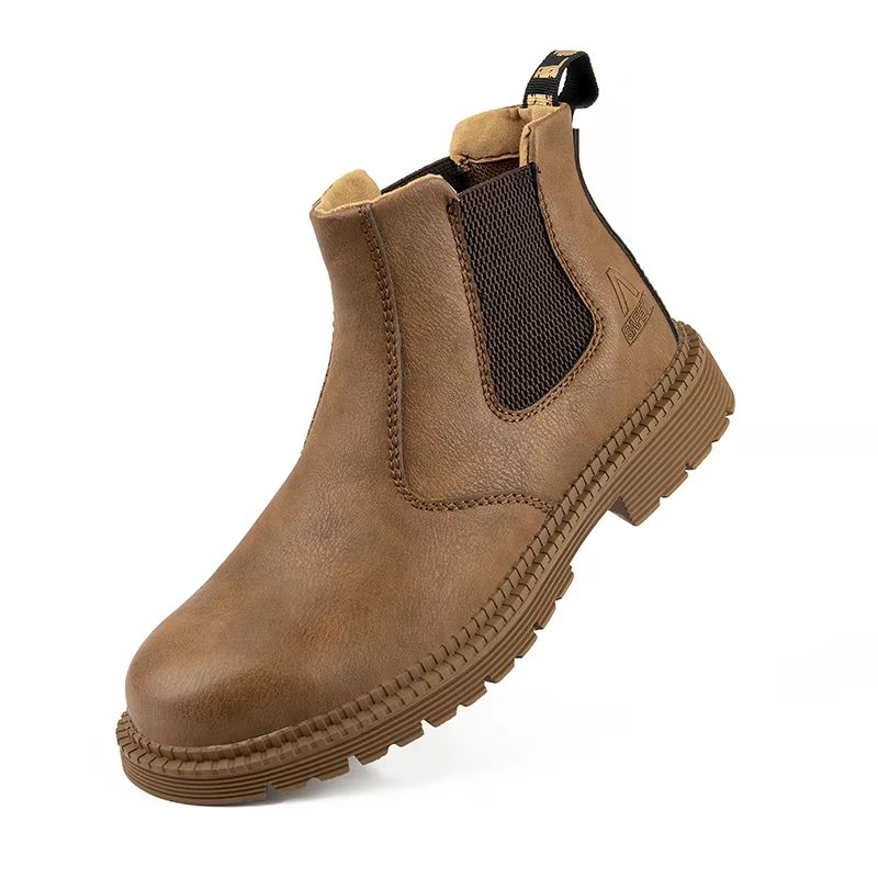 TitanGuard Waterproof SteelToe Work Boots  Mens Indestructible Leather Safety Footwear 8