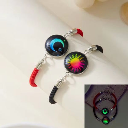 Romantic Sun  Moon Couple Bracelets  Handmade Braided Rope Jewelry For Men  Women 12