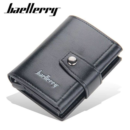 SlimShield RFID Men's Card Wallet with Hasp Closure