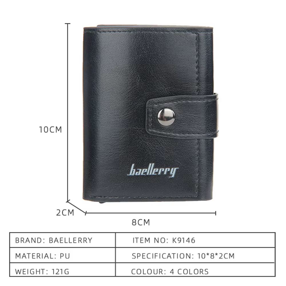 SlimShield RFID Mens Card Wallet With Hasp Closure 1