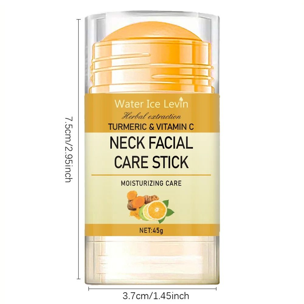 Turmeric Vitamin C Neck Facia Care Wrinkle Lines Lifting Whitening Tighten Double Chin Cream Stick 4