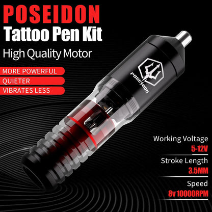Professional Tattoo Pen Kit With Needles And Accessories For Permanent Makeup And Body Art 2