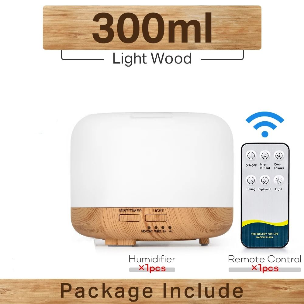 Ultrasonic Essential Oil Diffuser With LED Lights And Remote Control 10