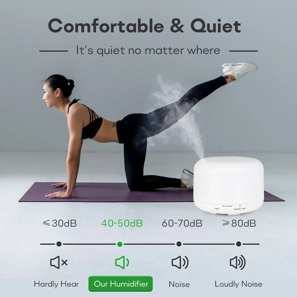 Ultrasonic Essential Oil Diffuser With LED Lights And Remote Control 2