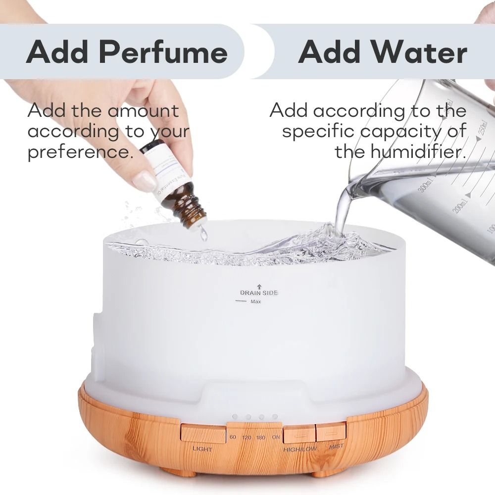 Ultrasonic Essential Oil Diffuser With LED Lights And Remote Control 3