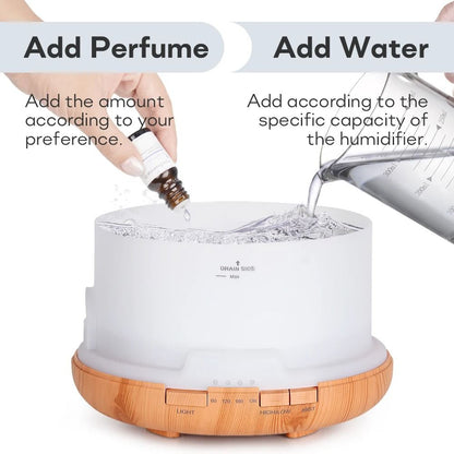 Ultrasonic Essential Oil Diffuser With LED Lights And Remote Control 3
