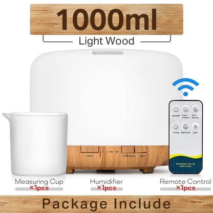 Ultrasonic Essential Oil Diffuser With LED Lights And Remote Control 12