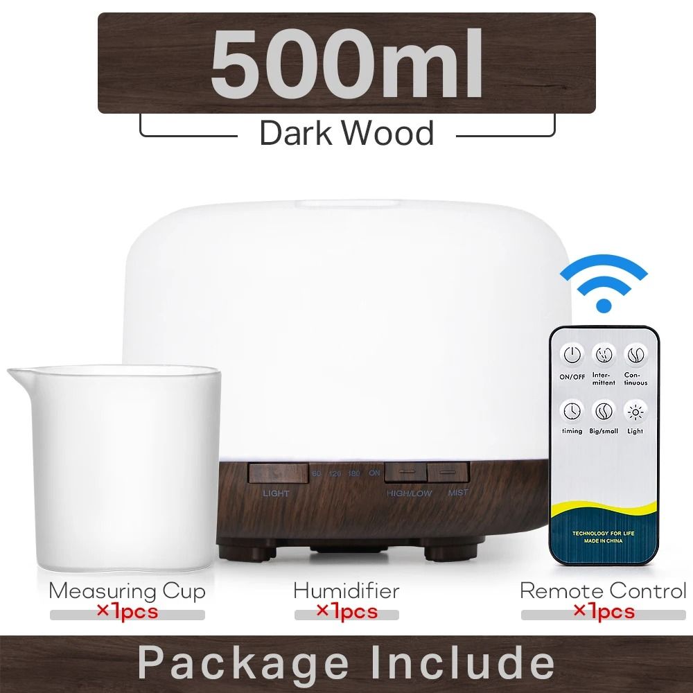 Ultrasonic Essential Oil Diffuser With LED Lights And Remote Control 14