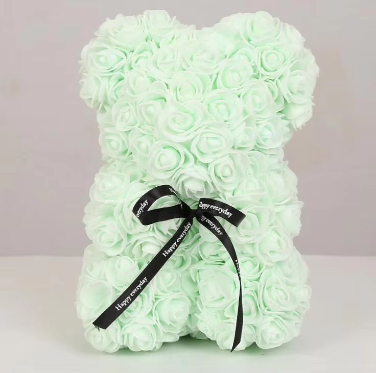 25cm Rose Bear  Artificial Flower Gift For Girlfriend Anniversary  Valentines Day 19