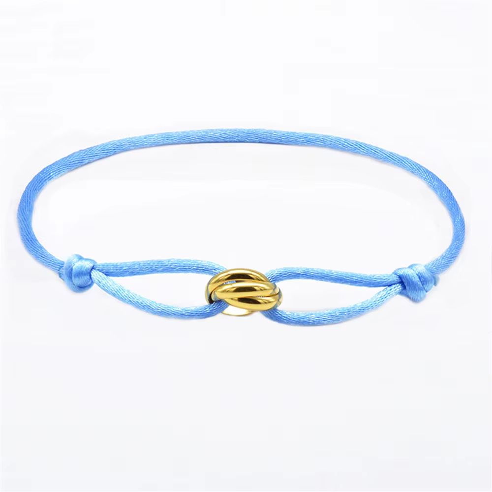 Luxury Adjustable Rope Bracelet  Unisex Hand Chain With 3Metal Buckle For Effortless Style 11