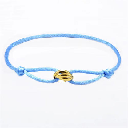 Luxury Adjustable Rope Bracelet  Unisex Hand Chain With 3Metal Buckle For Effortless Style 11