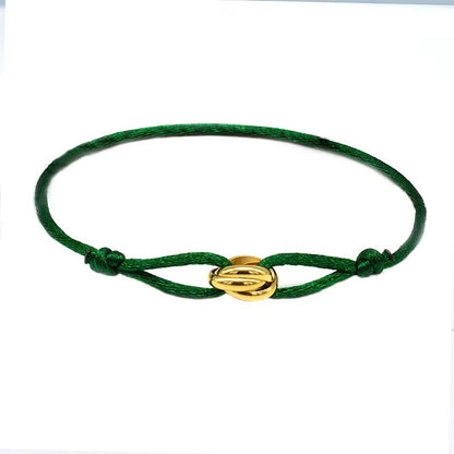 Luxury Adjustable Rope Bracelet  Unisex Hand Chain With 3Metal Buckle For Effortless Style 14