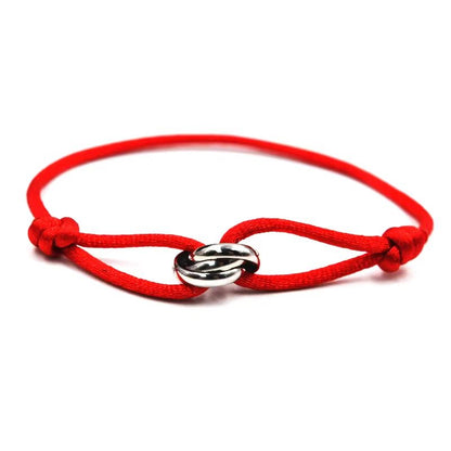Luxury Adjustable Rope Bracelet  Unisex Hand Chain With 3Metal Buckle For Effortless Style 15