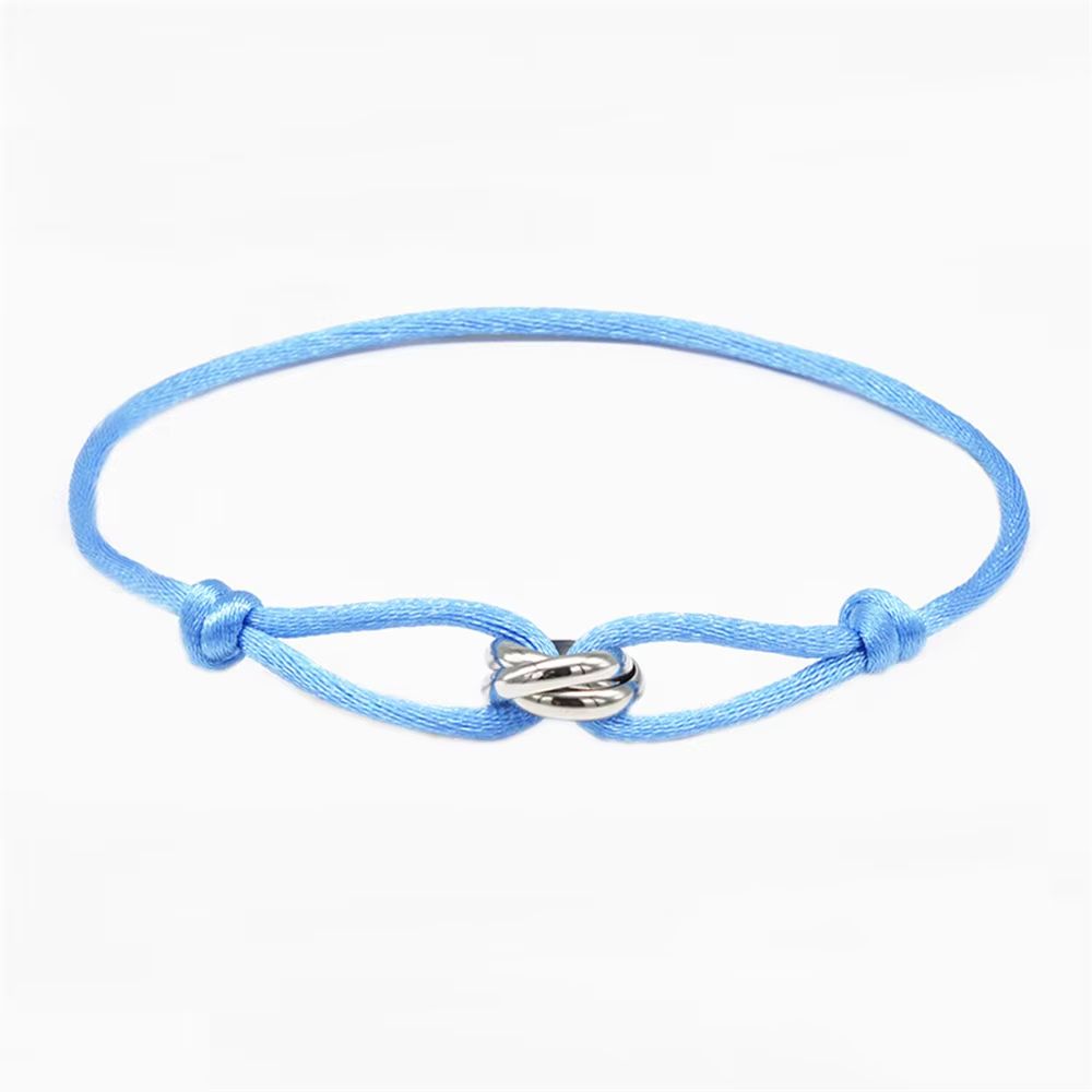 Luxury Adjustable Rope Bracelet  Unisex Hand Chain With 3Metal Buckle For Effortless Style 16