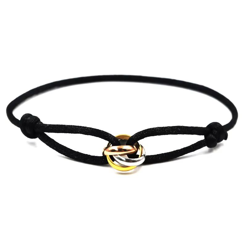 Luxury Adjustable Rope Bracelet  Unisex Hand Chain With 3Metal Buckle For Effortless Style 4