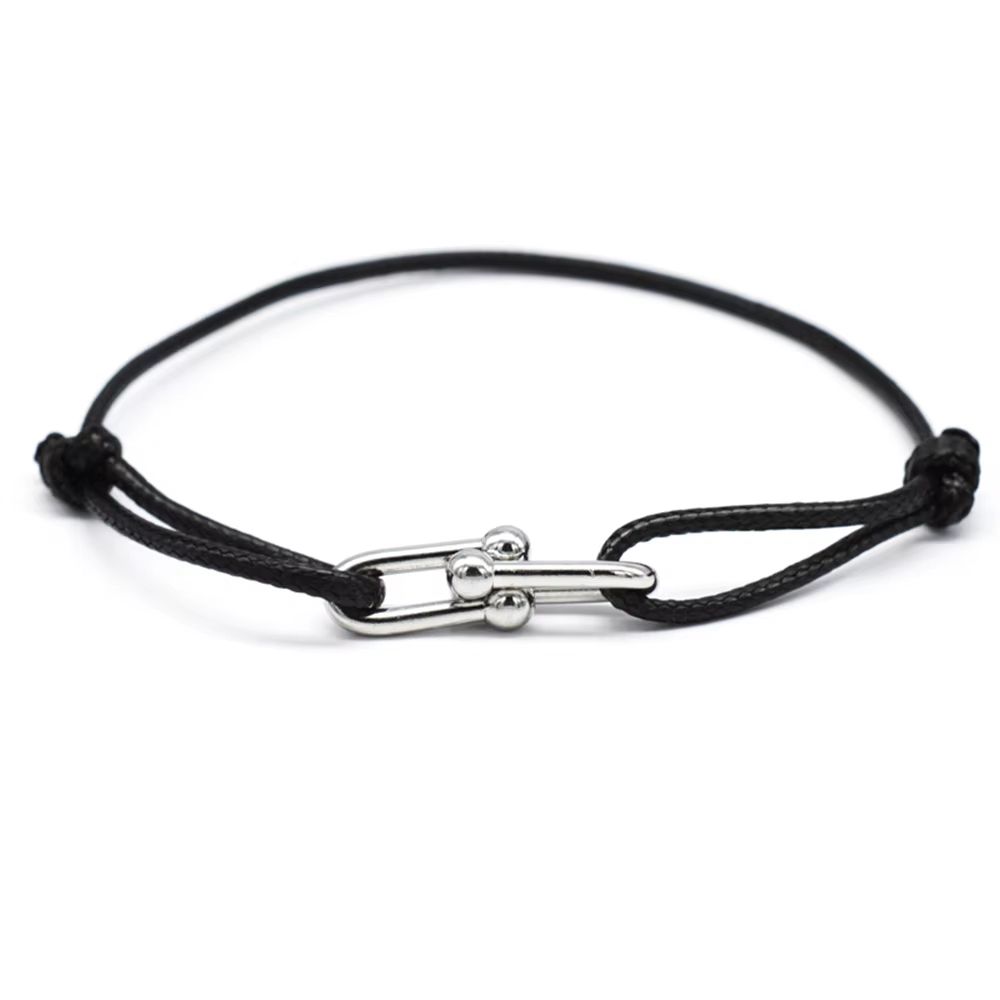 Luxury Adjustable Rope Bracelet  Unisex Hand Chain With 3Metal Buckle For Effortless Style 5
