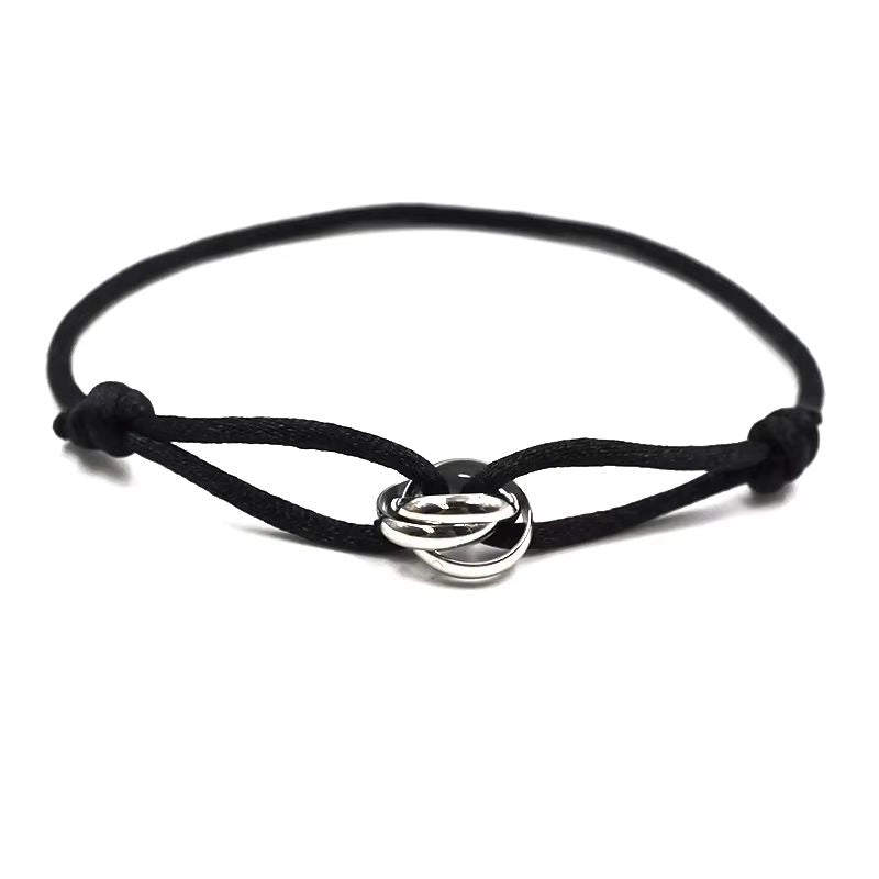 Luxury Adjustable Rope Bracelet  Unisex Hand Chain With 3Metal Buckle For Effortless Style 19