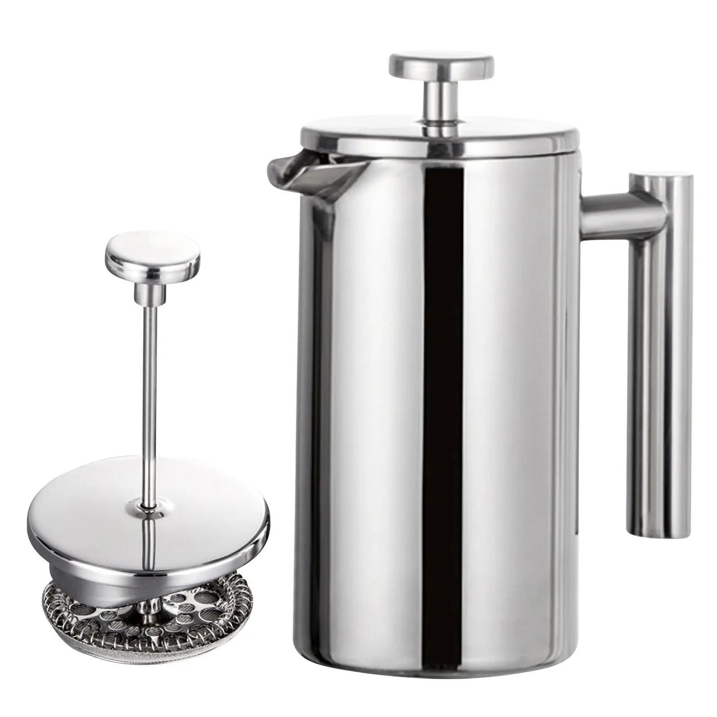 Stainless Steel French Press Coffee Maker With Double Wall Insulation 8