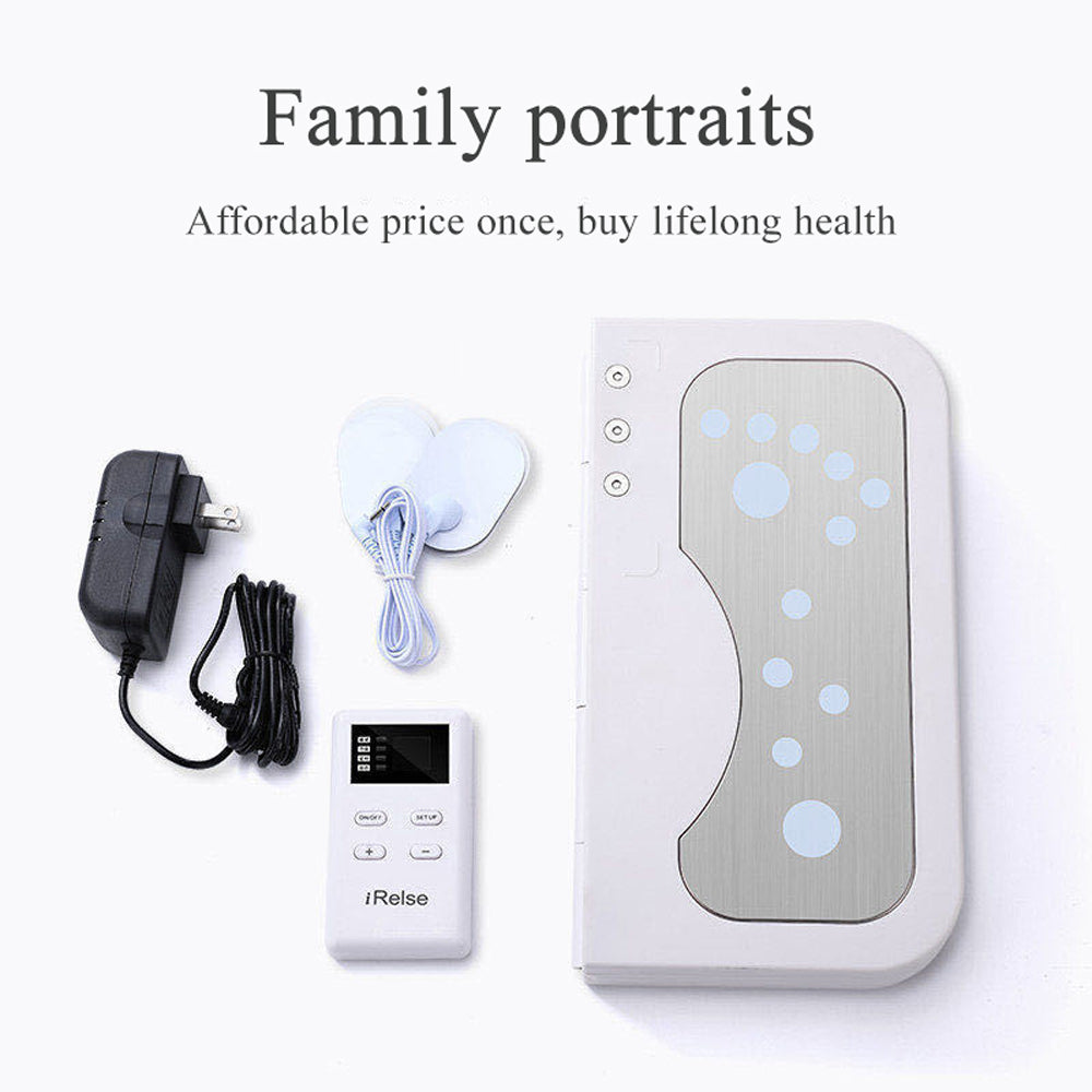 Electric EMS TENS Foot Massager, Muscle Massage Device, Heating Pulse Stimulator for Feet and Legs, Circulation