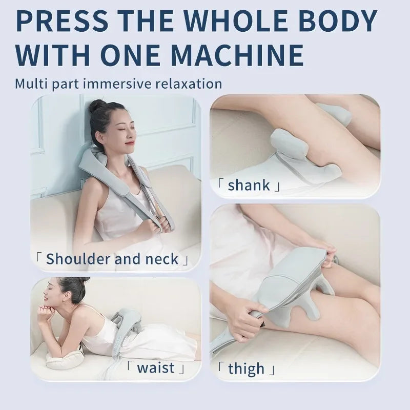 Multifunctional Neck And Shoulder Massager Lifegoods Shiatsu Electric Shoulder And Neck Massage 4