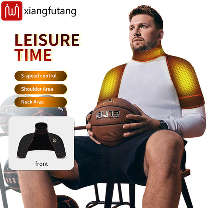 Winter Body Warmer Soft, Vest Hot Compress Relieves Fatigue, Electric Heating Massager Pads for Shoulder, Neck, Back