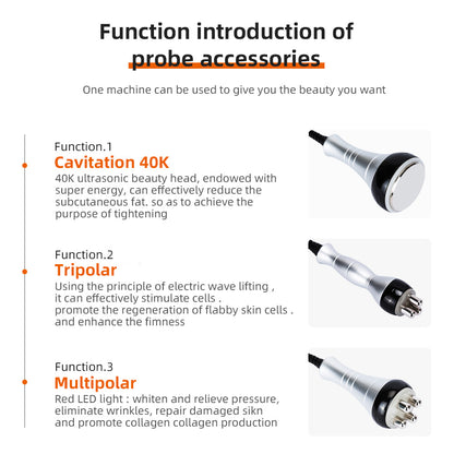 Cavitation Machine Multi Functional Device 3 In 1 Beauty Body Slimming Massager Face Body Tightenin 3