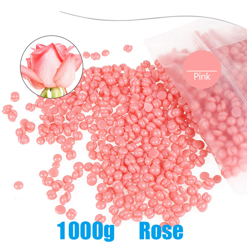 Professional Hard Wax Beans 1000g Bag For Hair Removal Full Body Low Melt Depilatory Wax Beads For  5
