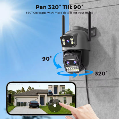 BESDER 15MP WiFi PTZ Outdoor Security Camera With Dual Lens  Human Detection 2
