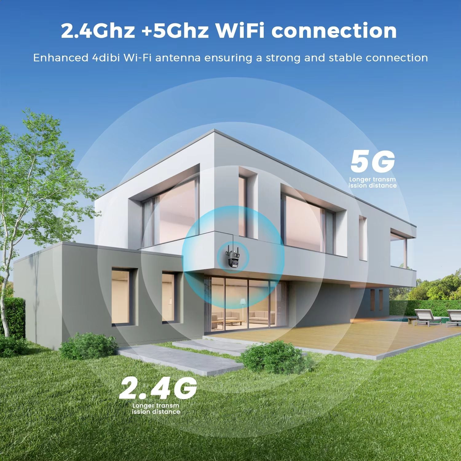 BESDER 15MP WiFi PTZ Outdoor Security Camera With Dual Lens  Human Detection 3