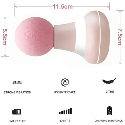 Mini Massager Gun Massage Gun, 35DB Ultra Quiet Portable, Electric Handheld Body Massager, Type-C Charging