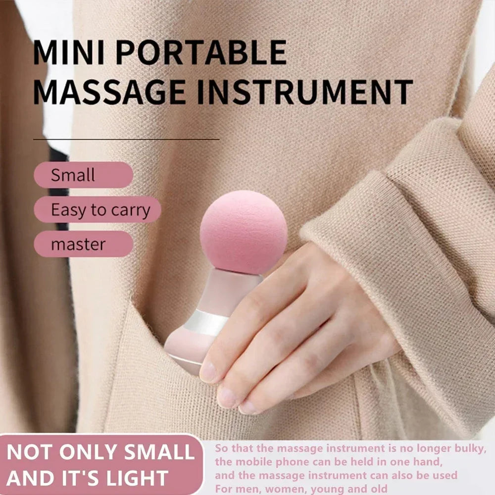 Mini Massager Gun Massage Gun, 35DB Ultra Quiet Portable, Electric Handheld Body Massager, Type-C Charging