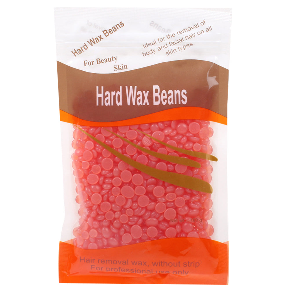 Depilatory Hard Wax Beans, Stripless Waxing Beans for Face, Underarm, and Bikini Line, with Natural Ingredients