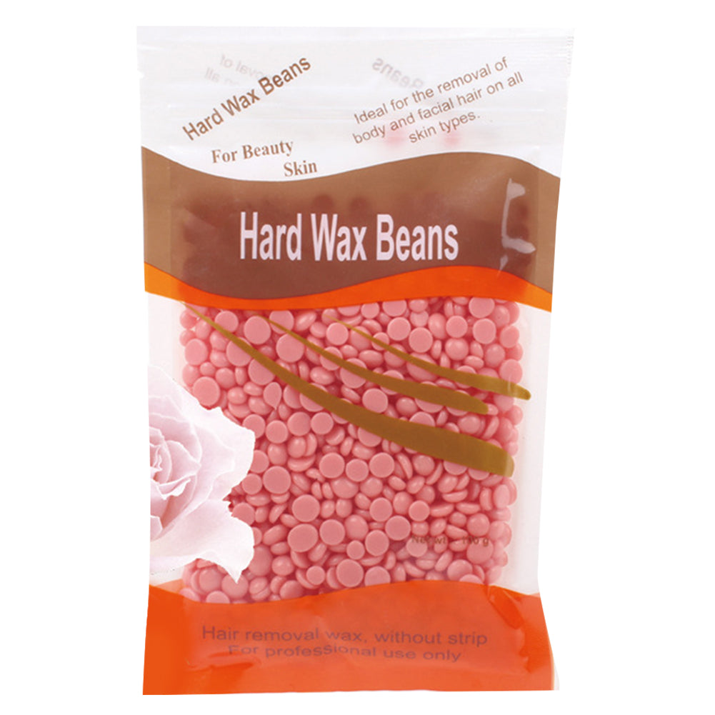 Depilatory Hard Wax Beans, Stripless Waxing Beans for Face, Underarm, and Bikini Line, with Natural Ingredients