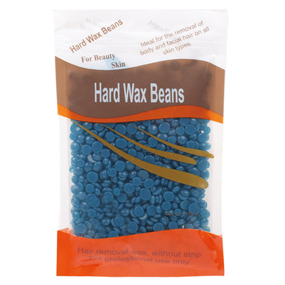 Depilatory Hard Wax Beans, Stripless Waxing Beans for Face, Underarm, and Bikini Line, with Natural Ingredients