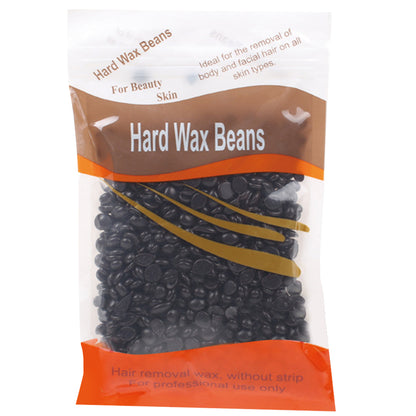 Depilatory Hard Wax Beans, Stripless Waxing Beans for Face, Underarm, and Bikini Line, with Natural Ingredients