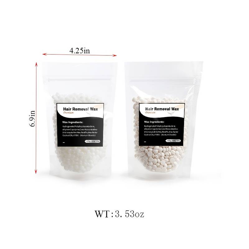 Professional Hard Wax Beans, Depilatory Wax Beans for Painless Hair Removal, Bikini Face Body Waxing Kit