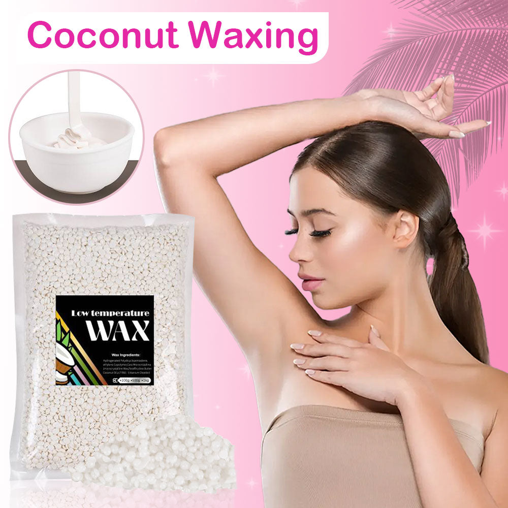Professional Hard Wax Beans, Depilatory Wax Beans for Painless Hair Removal, Bikini Face Body Waxing Kit
