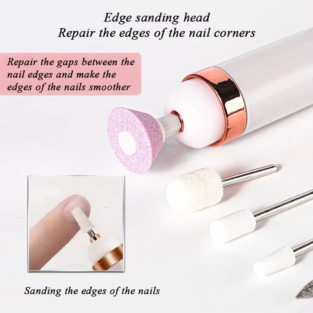 YIKOOLIN Portable Electric Nail Drill With 4 Speeds  Cuticle Trimmer 2