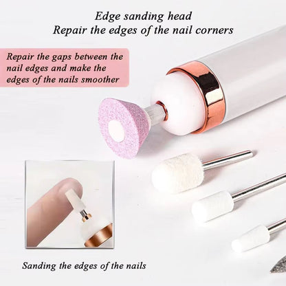 YIKOOLIN Portable Electric Nail Drill With 4 Speeds  Cuticle Trimmer 2