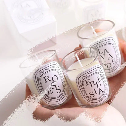 Elegant Wedding Gift Clear Scented Candle In Crystal Glass Jar Long Lasting Fragrance 3