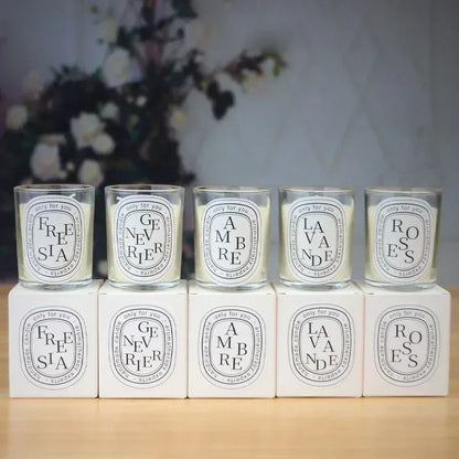 Elegant Wedding Gift Clear Scented Candle In Crystal Glass Jar Long Lasting Fragrance 4
