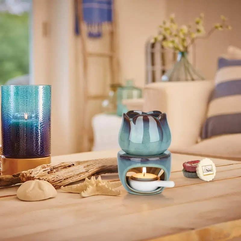 Ceramic Tulip Oil Diffuser And Wax Warmer Dual Use Aromatherapy Diffuser Zen Home Decor Relaxing Gi 5