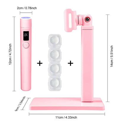 ProGlow Rechargeable UV LED Nail Lamp With Display  Removable Stand 9