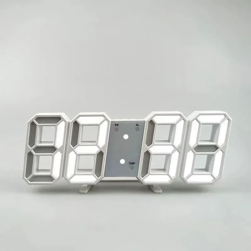 3D LED Digital Alarm Clock With Date And Temperature Display 12
