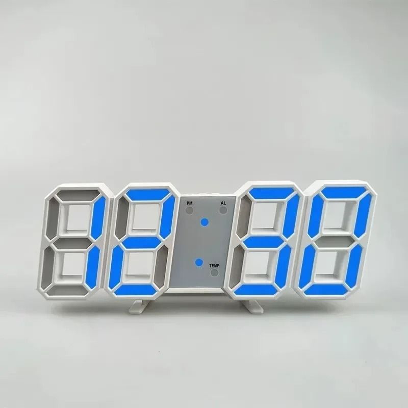 3D LED Digital Alarm Clock With Date And Temperature Display 13