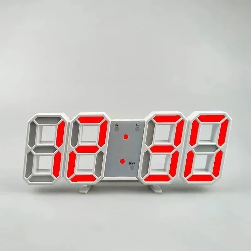 3D LED Digital Alarm Clock With Date And Temperature Display 14