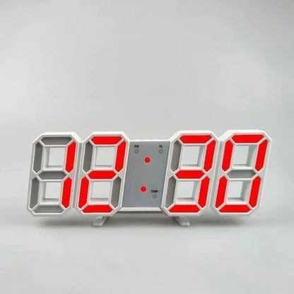3D LED Digital Alarm Clock With Date And Temperature Display 14