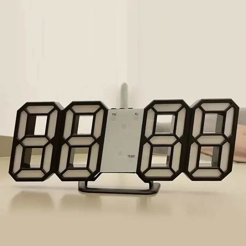3D LED Digital Alarm Clock With Date And Temperature Display 6